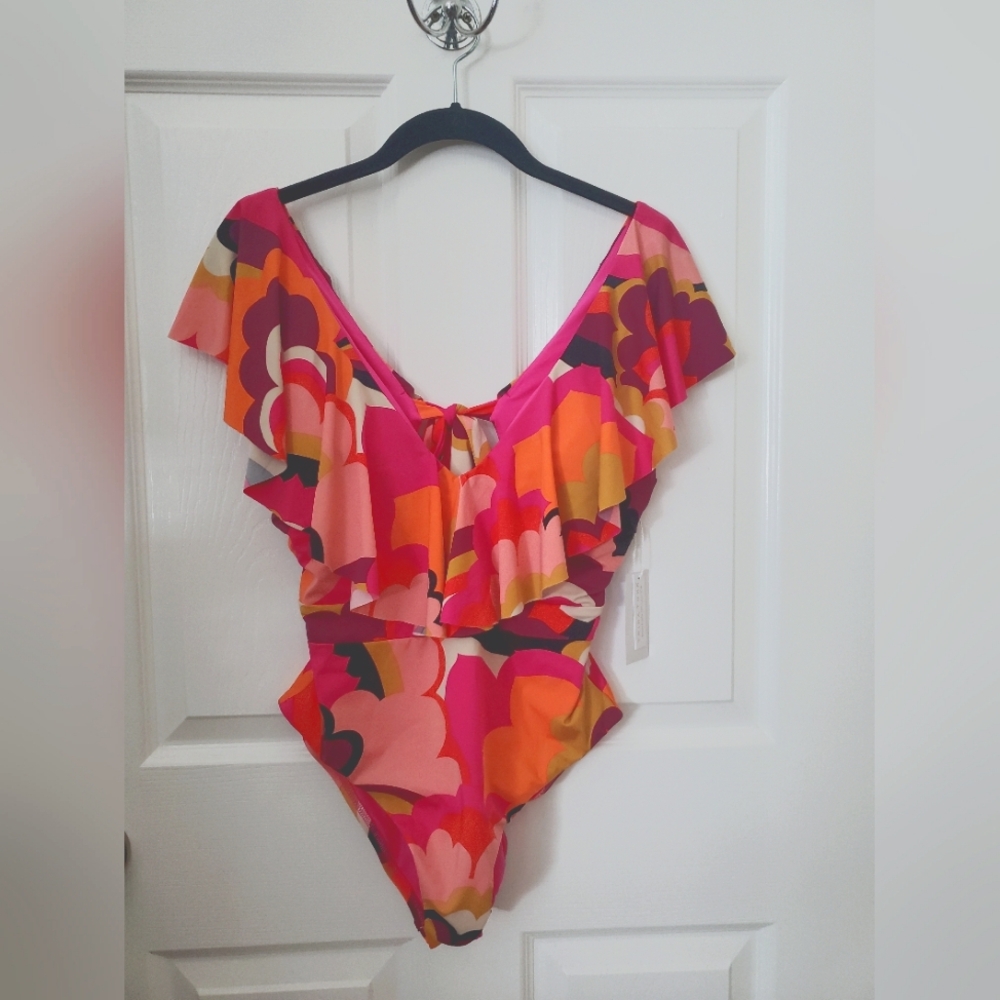 Trina Turk Bright Floral One Piece Swimsuit
